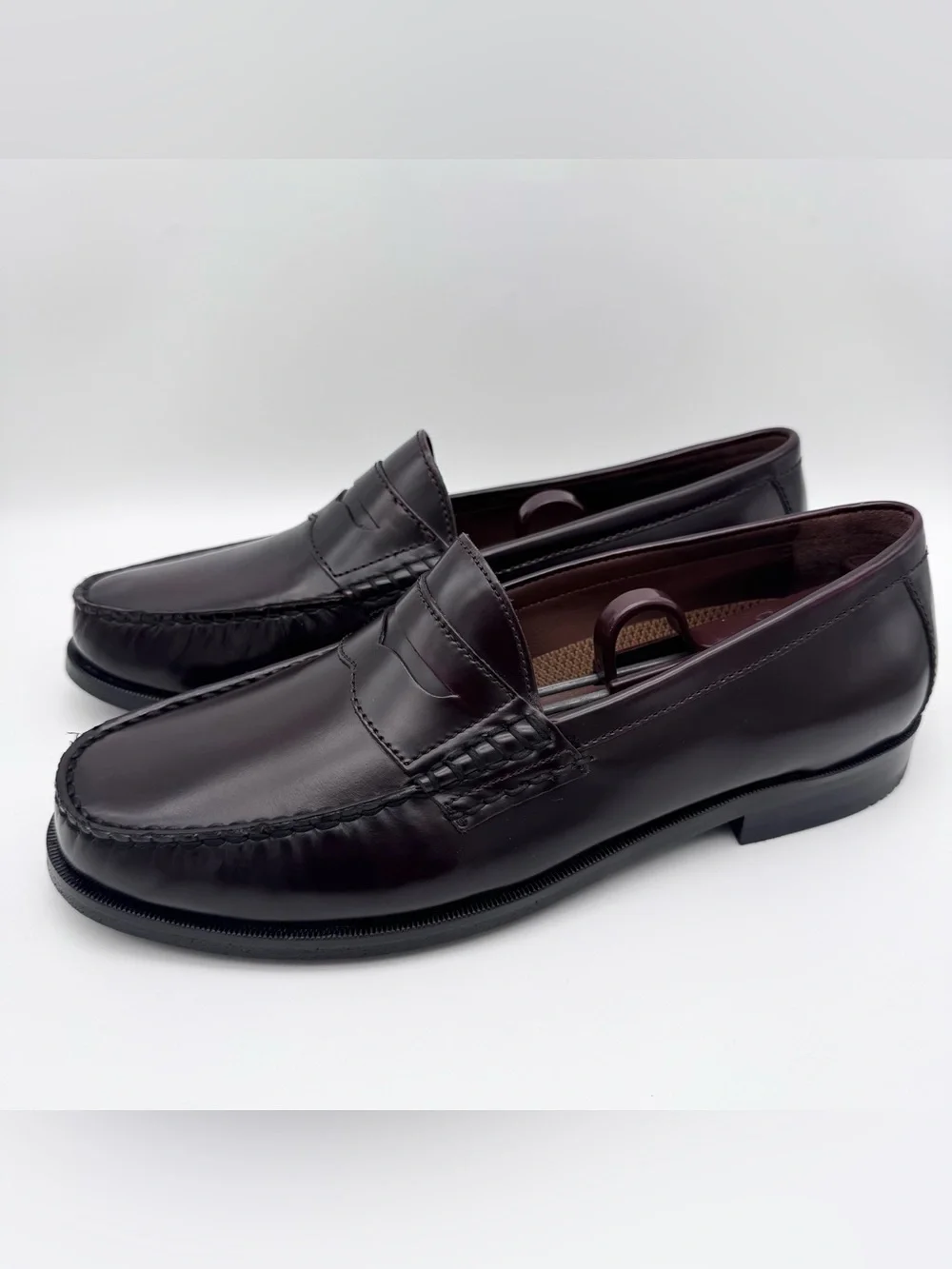 Johnston & Murphy Pannell Penny Loafer Burgundy Leather Men's Size 9 M New NWOB